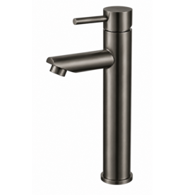Linea Uno Narva hoog - Gun metal - Wastafelkraan