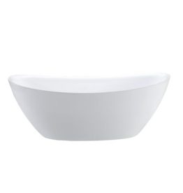 Linea Uno Ruver 180 - Glans wit - Vrijstaand bad