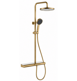 Linea Uno Stenvik - Goud - Piano button - Doucheset opbouw