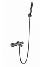 Linea Uno Vass - Gun metal - Thermostaat badkraan