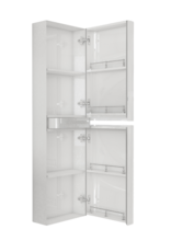 Linea Uno Virka 140 - Glans wit - Kolomkast