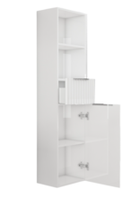 Linea Uno Ryk 140 - Glans wit - Kolomkast