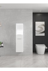 Linea Uno Ryk 140 - Glans wit - Kolomkast