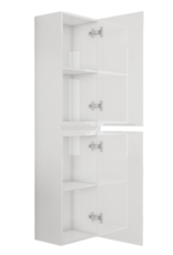 Linea Uno Sin 140 - Glans wit - Kolomkast