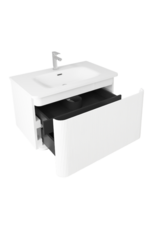 Linea Uno Virka 80 - Glans wit - Badmeubel