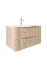 Linea Uno Grona 80 - Licht eiken - Badmeubel