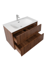 Linea Uno Laro 60 - Walnoot - Badmeubel