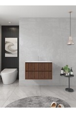 Linea Uno Laro 80 - Walnoot - Badmeubel