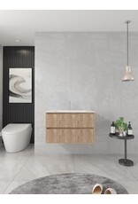 Linea Uno Laro 80 - Licht eiken - Badmeubel