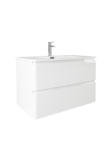 Linea Uno Sin 100 - Glans wit - Badmeubel