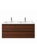 Linea Uno Kode 120 - Walnoot - Badmeubel