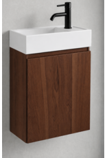 Linea Uno Volda 40 rechts - Walnoot - Toiletmeubel