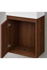 Linea Uno Volda 40 links - Walnoot - Toiletmeubel