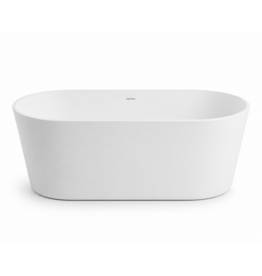 Linea Uno Korva 180 - Mat wit - Vrijstaand bad