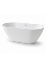 Linea Uno Lubana 160 - Glans wit - Vrijstaand bad