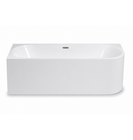 Linea Uno Havik 170 - Glans wit - Hoekbad links