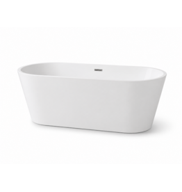 Linea Uno Teika 150 - Glans wit - Vrijstaand bad