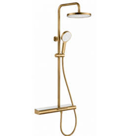Linea Uno Stenvik - Goud - Piano button - Doucheset opbouw