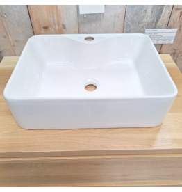 Linea Uno OP=OP Waskom glans wit 48 x 37 x 14 cm nr496