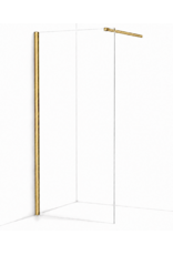 Linea Uno Oslo 30 x 200 - Goud glans - Inloopdouche