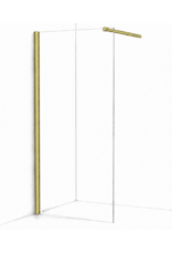 Linea Uno Oslo 30 x 200 - Koper geel glans - Inloopdouche