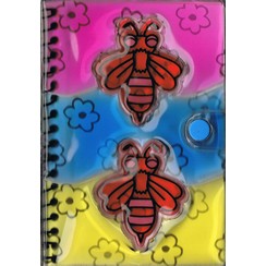 Notitieboekje - gel met bijen