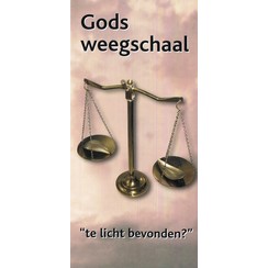 Traktaat: Gods weegschaal - te licht bevonden? ( 1 stks = set van 10 dezelfde traktaten)