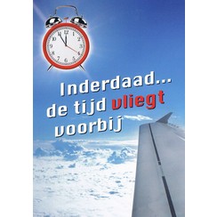 Traktaat: Inderdaad ... de tijd vliegt voorbij ( 1 stks = set van 10 dezelfde traktaten)
