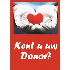 Traktaat: Kent u uw Donor? ( 1 stks = set van 10 dezelfde traktaten)