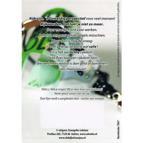 Traktaat: €cht rijk!  ( 1 stuk  = set van 10 dezelfde traktaten)