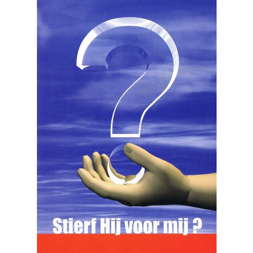 Traktaat: Stierf Hij voor mij?  ( 1 stuk  = set van 10 dezelfde traktaten)