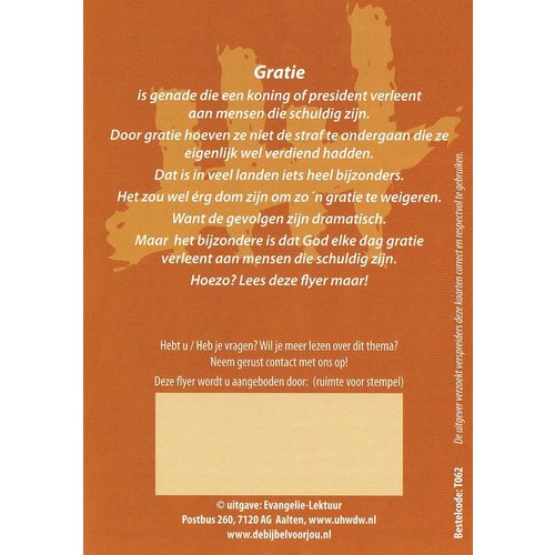 Traktaat: Gratie geweigerd  ( 1 stuk  = set van 10 dezelfde traktaten)
