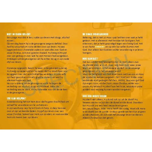 Traktaat: Ga terug! (1 stuks = set à 10 dezelfde traktaten)