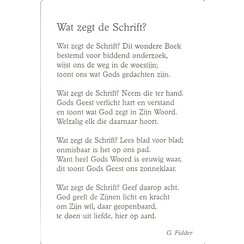 Gedichtenkaart 10 (1 stuks = set à 10 dezelfde kaarten)