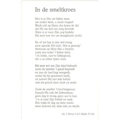 Gedichtenkaart 'In de smeltkroes' ( 1 stuks = set à 10 dezelfde kaarten)