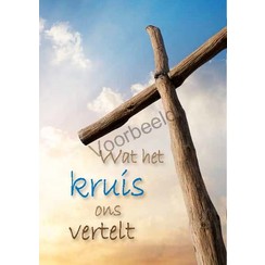 Traktaat: Wat het kruis ons vertelt (1 stuk = set à 10 dezelfde traktaten)