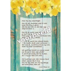 Ansichtkaart met gedicht 82-14 (per 1 stuk incl. enveloppe)