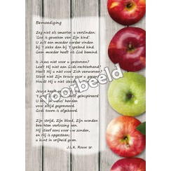 Ansichtkaart met gedicht 82-15 (per 1 stuk incl. enveloppe)