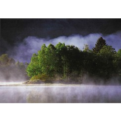 Luxe dubbelkaart met los inlegvel met tekst  (1 stuk = set van 5 dezelfde  dubbele kaarten)