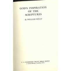 Gods inspiration of Scriptures.