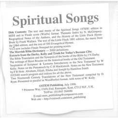 Spiritual Songs.  CD-rom.