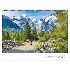 NIET MEER LEVERBAAR. Zwitserse poster kalender Duits 2022
