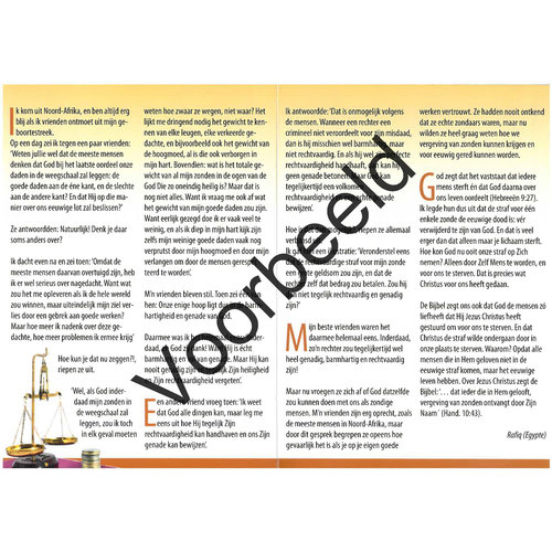 Traktaat: Hoeveel weegt je leven?  ( 1 stuk  = set van 10 dezelfde traktaten)