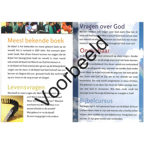 Traktaat: Het Woord van God  ( 1 stk = set van 10 dezelfde traktaten)