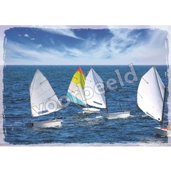 Ansichtkaart met tekst 21-18 (1 stuk = set van 10 dezelfde ansichtkaarten)