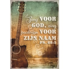 Ansichtkaart met tekst 20-30 (1 stuk = set van 10 dezelfde ansichkaarten)