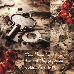 Vierkante luxe ansichtkaart 84-27 ( 1 stuk )