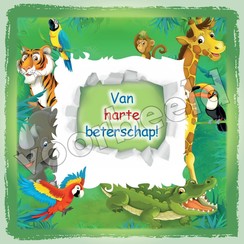 Vierkante luxe ansichtkaart 84-05 ( 1 stuk )