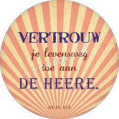 Enkelvoudige ronde ansichtkaart 87-11 ( 1 stuk )