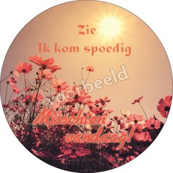 Enkelvoudige ronde ansichtkaart 87-06 ( 1 stuk )